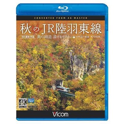 画像1: 秋のJR陸羽東線 4K撮影　奥の細道 湯けむりライン 小牛田〜新庄 キハ110系【BD】