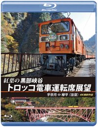 紅葉の黒部峡谷トロッコ電車運転席展望　宇奈月⇔欅平（往復）4K撮影作品【BD】